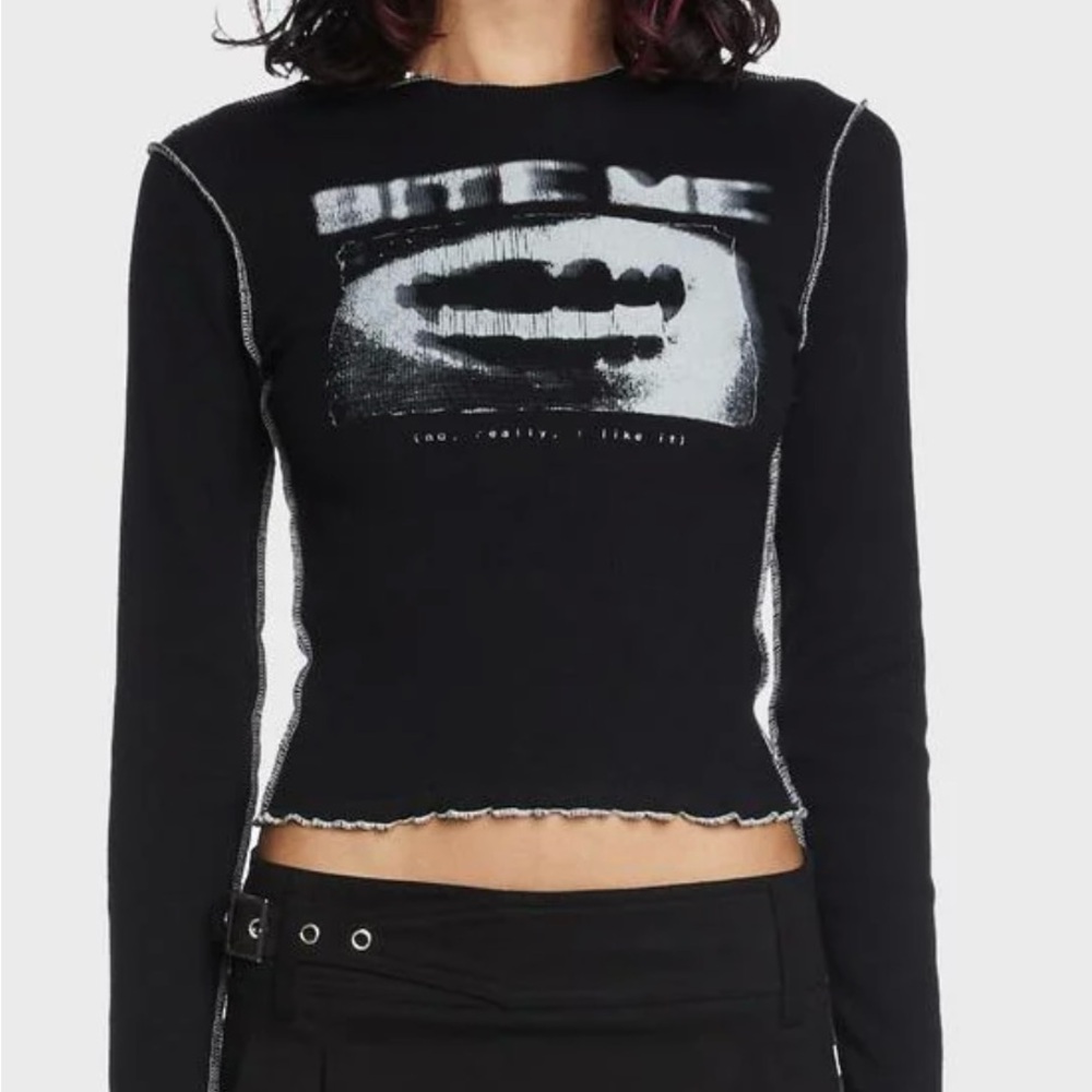 MINGA Bite Me Ribbed Top